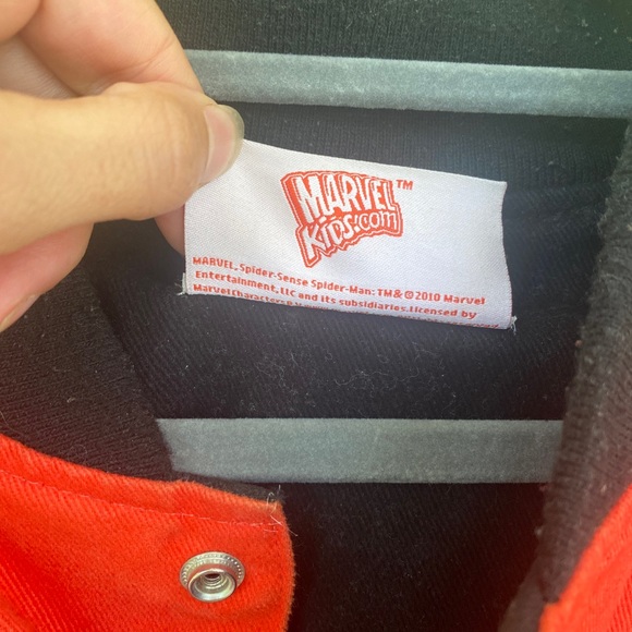 Vintage Y2k Spiderman Spider Sense Snap Button Bomber Jacket Mens 3XL - Picture 8 of 12